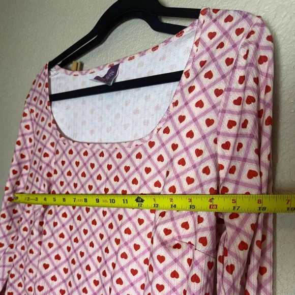 Adore Me Pajama Set in Pink and Red - Picture 6 of 15